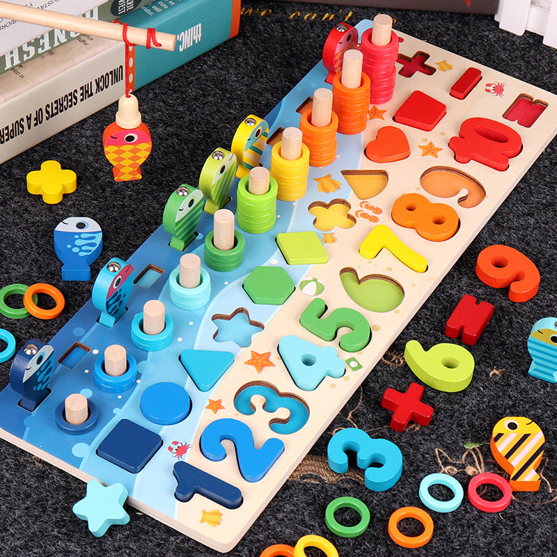 Colorful 3D Alphabet and Number Puzzle for Children's