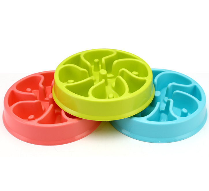 Plastic Dog Bowl for Healthy Feeding and Anti-Choking