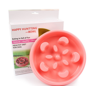 Plastic Dog Bowl for Healthy Feeding and Anti-Choking