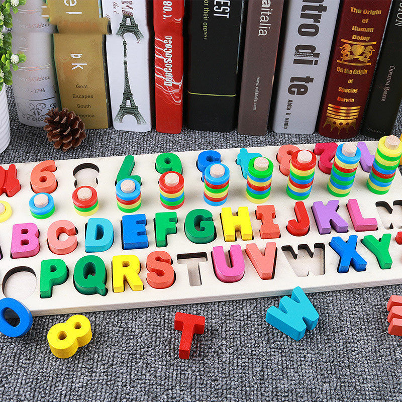 Colorful 3D Alphabet and Number Puzzle for Children's