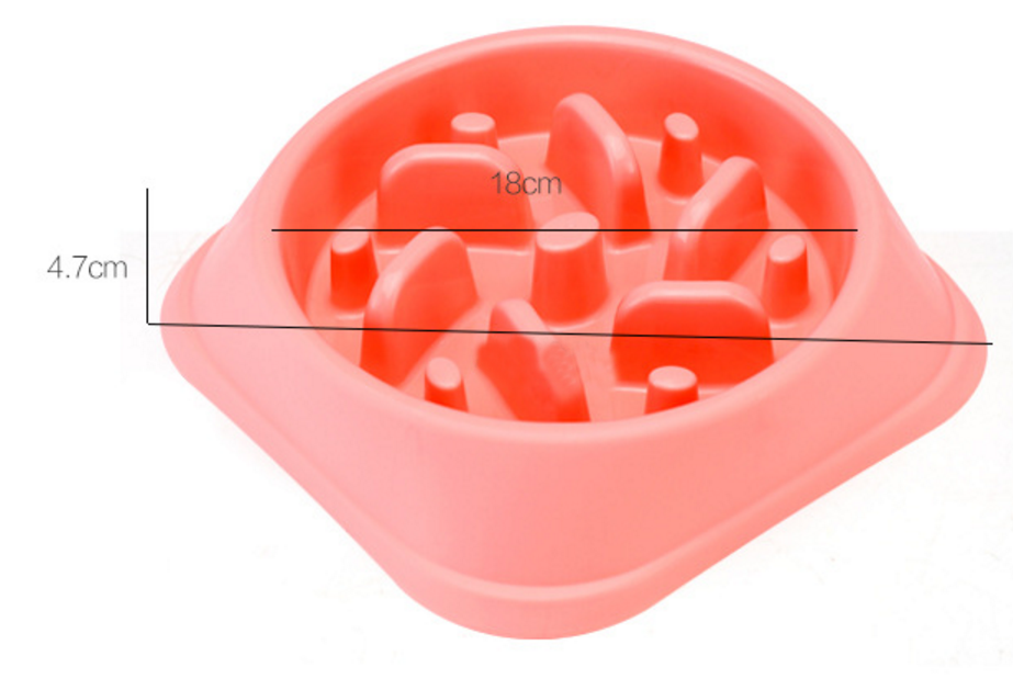 Plastic Dog Bowl for Healthy Feeding and Anti-Choking