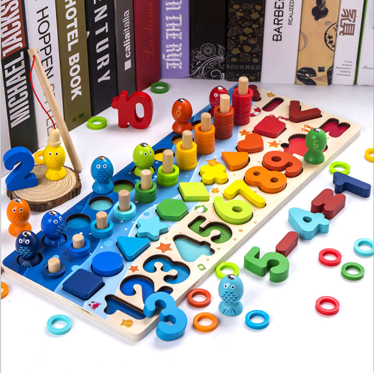 Colorful 3D Alphabet and Number Puzzle for Children's