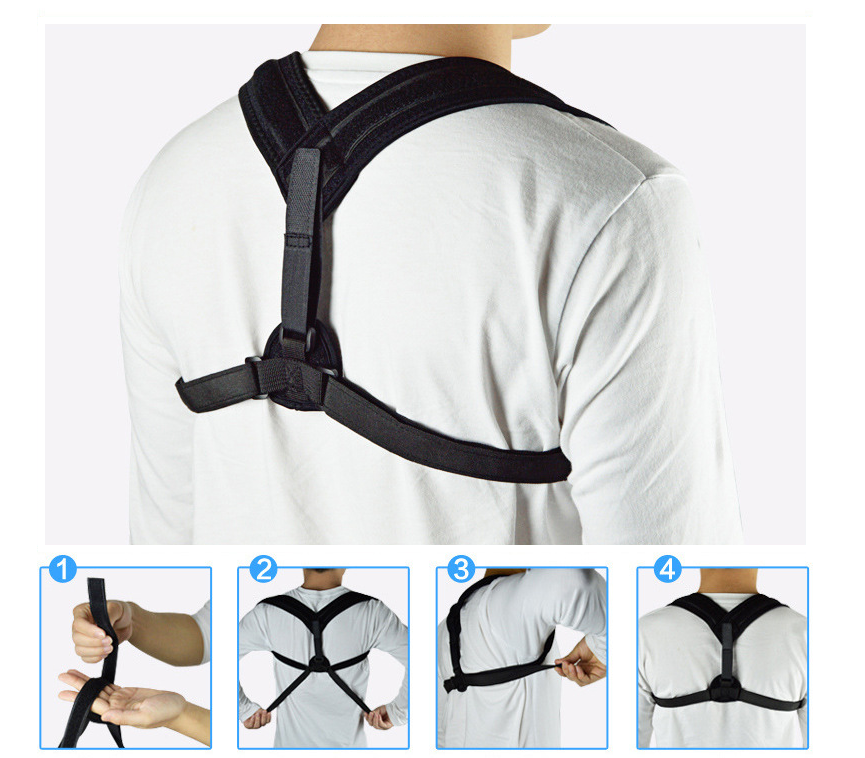Medical Posture Corrector with Clavicle and Lower Back Correction Belt