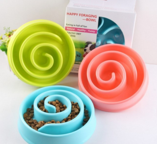 Plastic Dog Bowl for Healthy Feeding and Anti-Choking