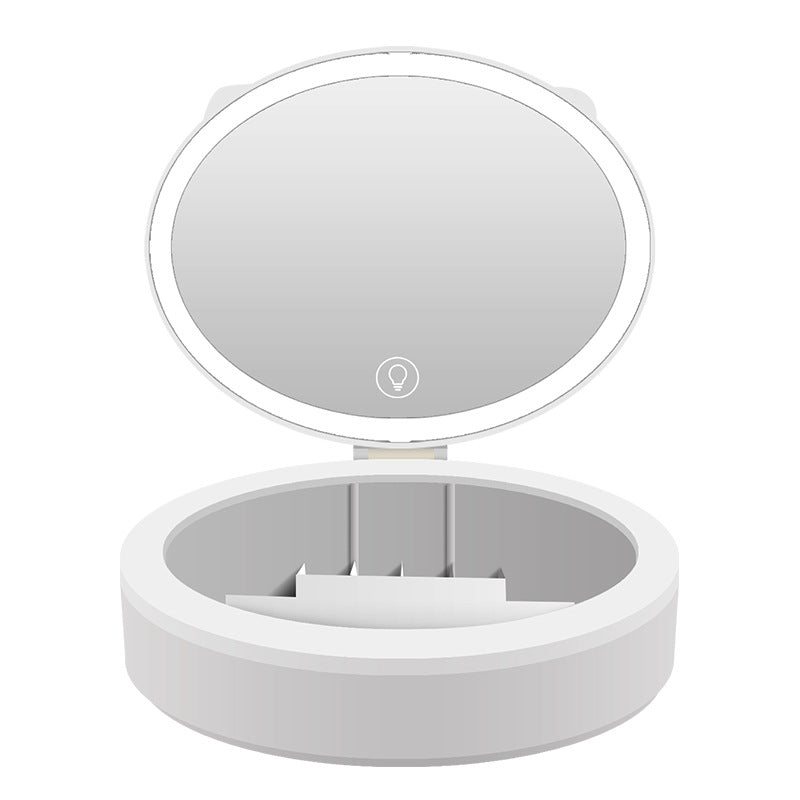 LED Makeup Mirror with Storage Box