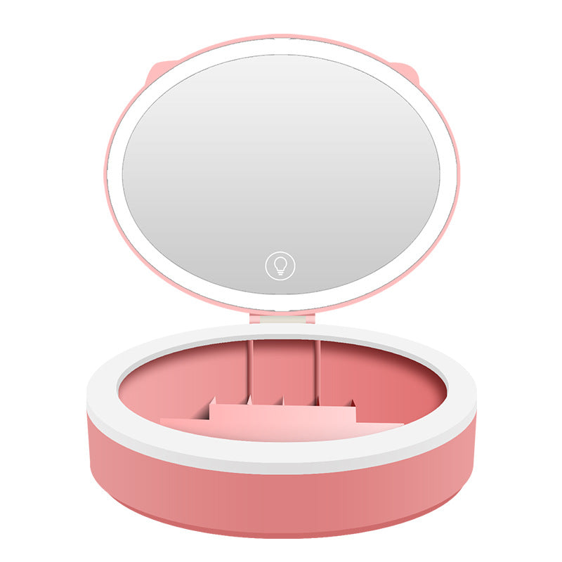 LED Makeup Mirror with Storage Box