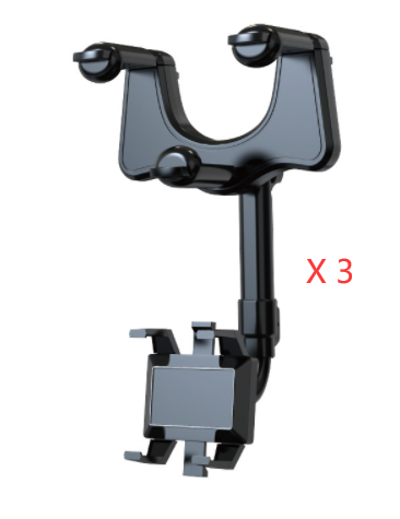 Rotatable Rearview Mirror Phone Holder
