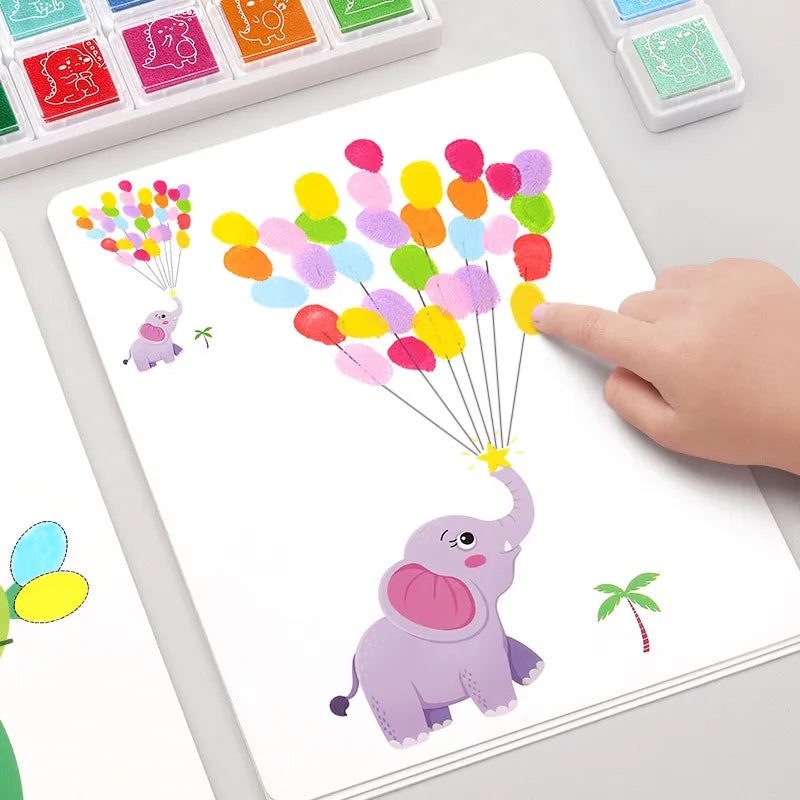 Montessori Kids' Finger Painting & Doodle Set