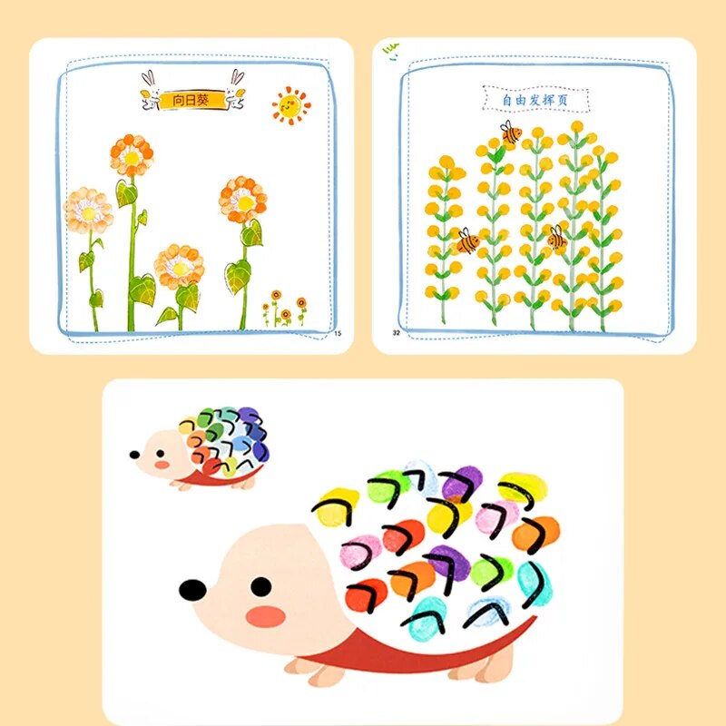 Montessori Kids' Finger Painting & Doodle Set