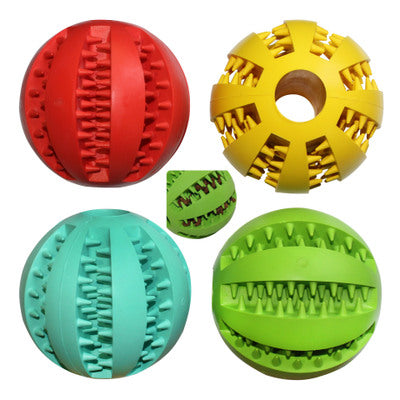 Rubber Dog Toy Ball for Molar and Bite Resistance