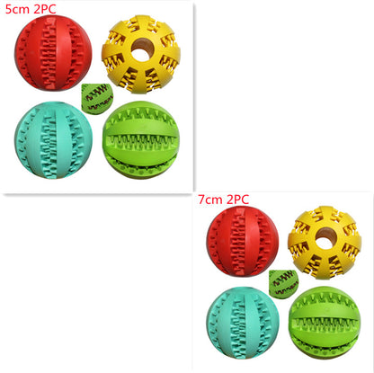 Rubber Dog Toy Ball for Molar and Bite Resistance