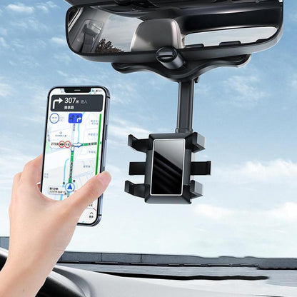 Rotatable Rearview Mirror Phone Holder